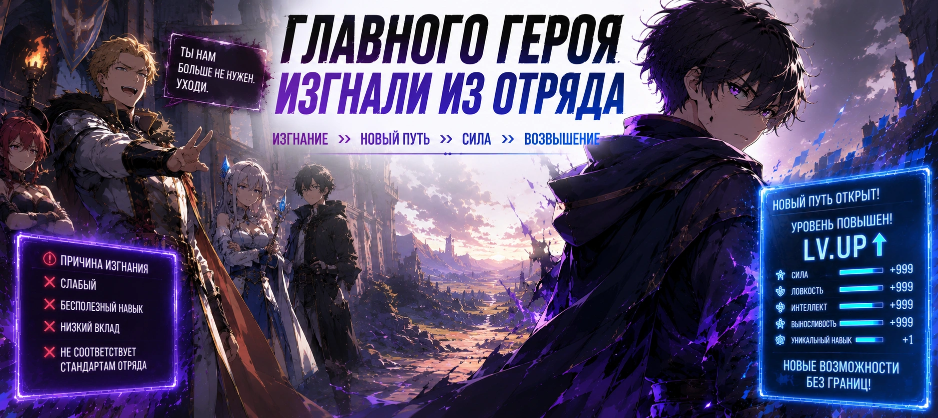 Главного героя изгнали из отряда