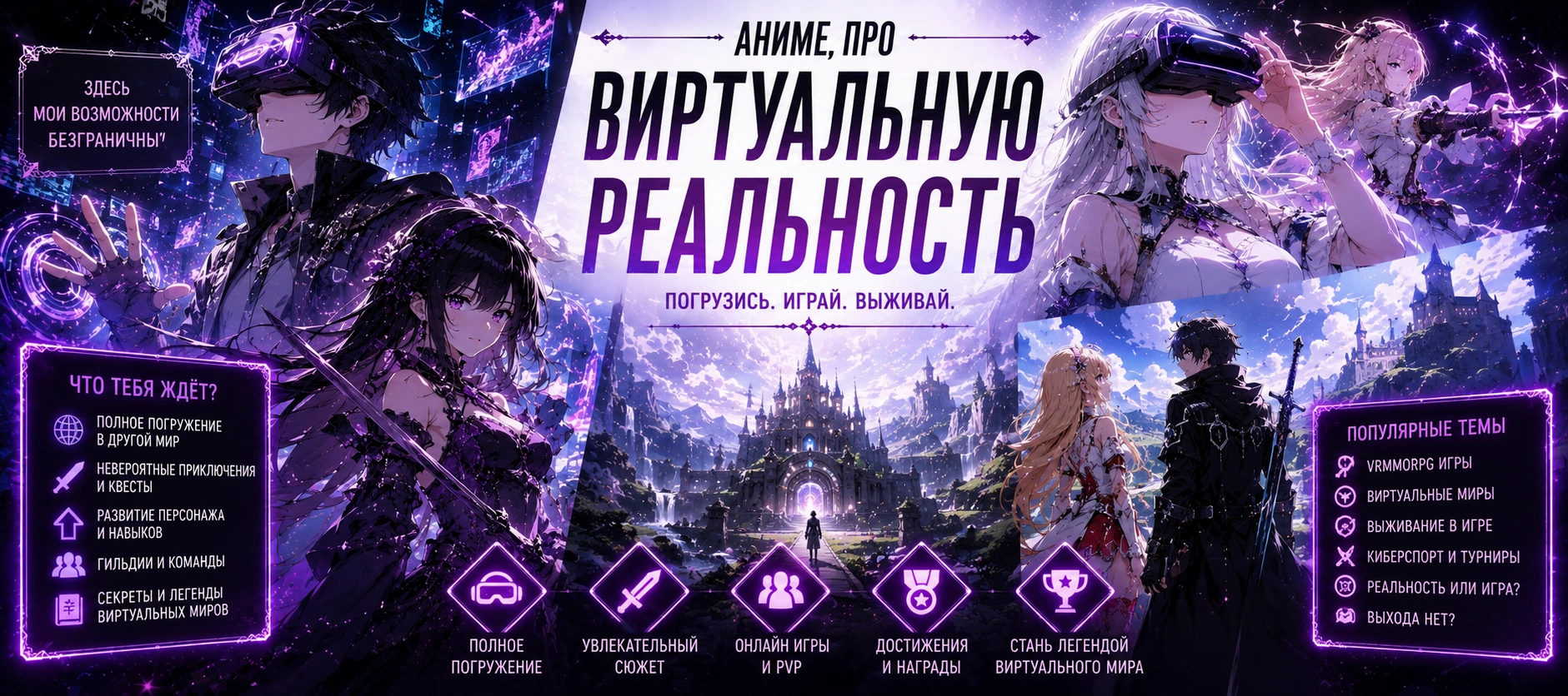 Аниме про виртуальную реальность Аниме про виртуальную реальность