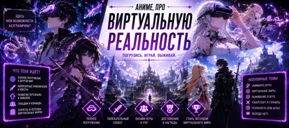 Аниме про виртуальную реальность